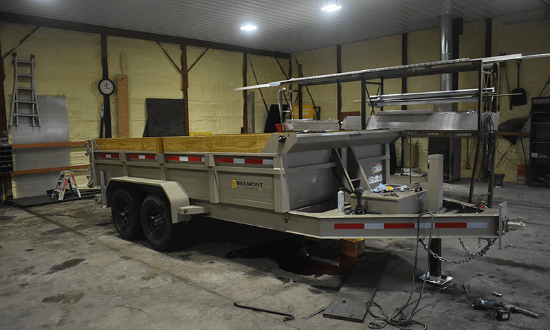 trailer without cover